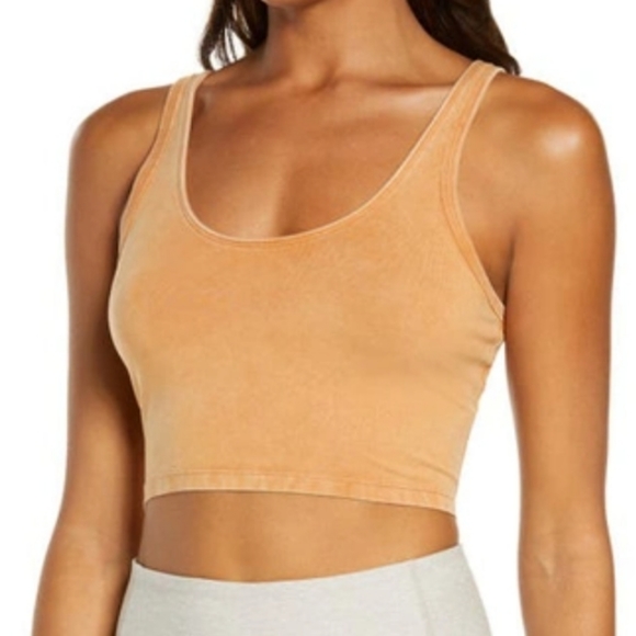 FP Movement Hot Shot Cami Crop Tank Top in Toasted Coconut XS - Picture 13 of 17